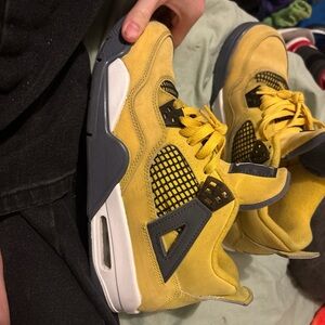 Kids Yellow and Gray Sneakers